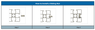 M8S-PF MODULAR SOLUTIONS ZINC PLATED FASTENER M8 SQUARE NUT W/POSITION FIX